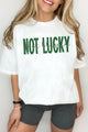 Not Lucky Just Blessed Oversized Tee Womens SPD T-shirt white L 