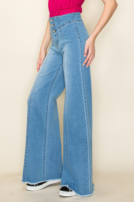 Wide leg, denim pants,  jeans, western    