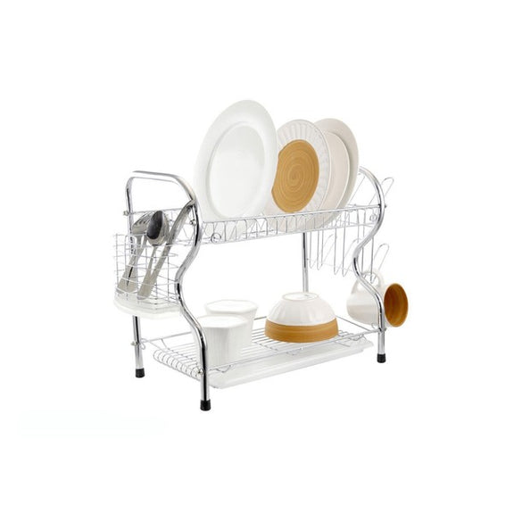 Better Chef 22 Inch 2-Level R-Shaped Dish Rack    