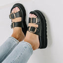 Monique Buckled Platform Shoes