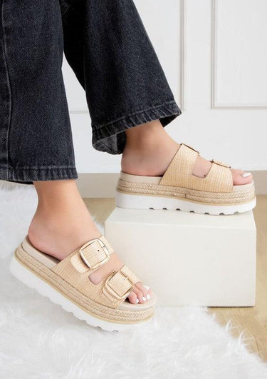 Monique Buckled Platform Shoes