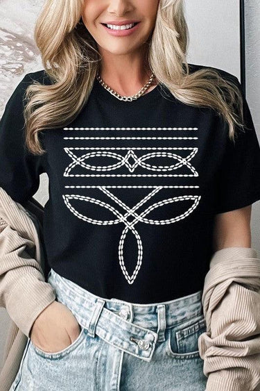 Western Boot Stitch Graphic Tee