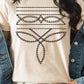 Western Boot Stitch Graphic Tee Boot Stitch Graphic Tee CREAM S 