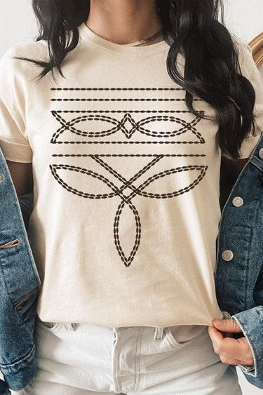 Western Boot Stitch Graphic Tee