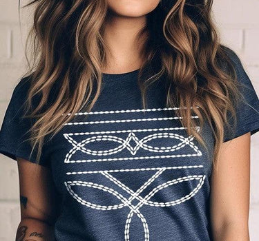 Western Boot Stitch Graphic Tee