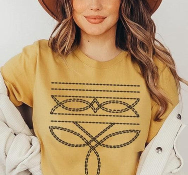 Western Boot Stitch Graphic Tee