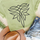 Western Boot Stitch Graphic T Shirts