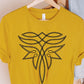 Western Boot Stitch Graphic T Shirts Boot Stitch Graphic Tee MUSTARD S 