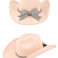 Rhinestone Ribbon Fedora Hat Rhinestone Ribbon Fedora Hat PINK OS 