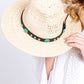 The Irene Western Headband Straw Fedora Hats   