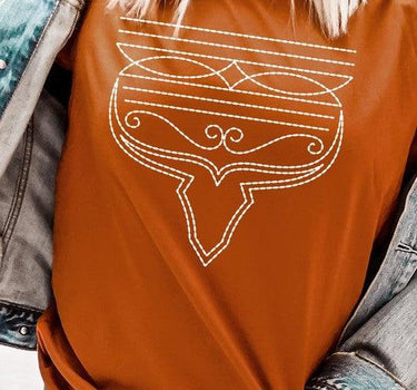 Western Boot Stitch Graphic Tee