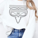 Western Boot Stitch Graphic Fleece Sweatshirts