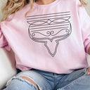 Western Boot Stitch Graphic Fleece Sweatshirts