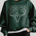 Western Boot Stitch Graphic Fleece Sweatshirts