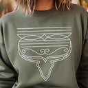 Western Boot Stitch Graphic Fleece Sweatshirts