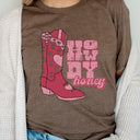 Howdy Honey XOXO Boots Valentines Graphic Tee