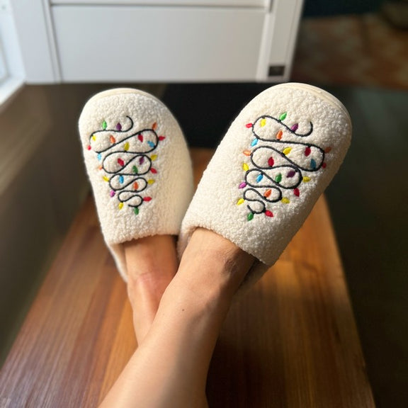 Precious Lit Coziest Slippers X-mas Light Slippers   