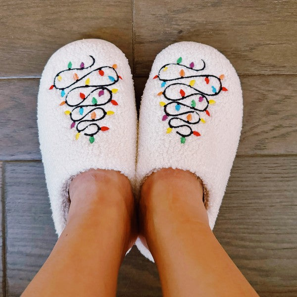 Precious Lit Coziest Slippers X-mas Light Slippers   