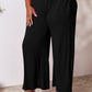 Double Take Full Size Smocked Wide Waistband Wide Leg Pants Womens Lounge Pants   