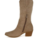 Mae Embroidery Detail Cowboy Boots