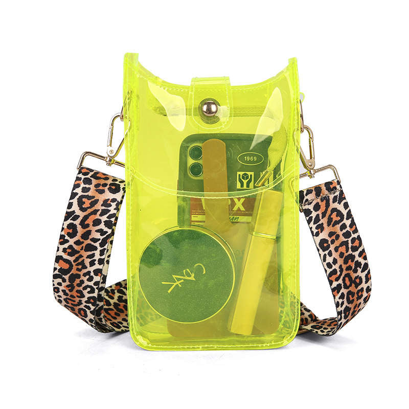 The Ava Colorful Clear Crossbody Phone Bag    