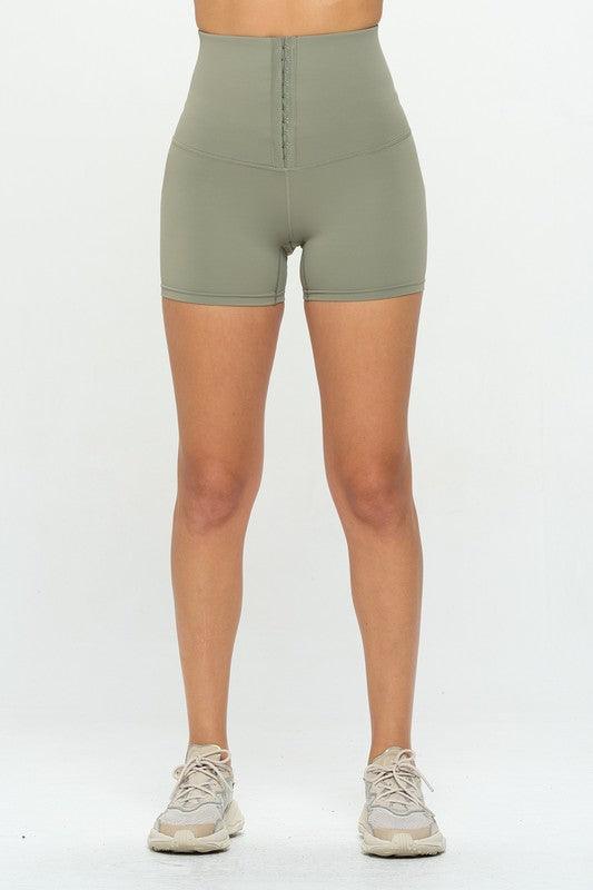 Corset Waist Buttery Soft Shorts Body Shaper - Three Mad Hatters Mercantile 