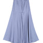 Dressed up satin two-piece mermaid dress set Maxi Dress   