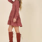 Corduroy tiered dress Womens Corduroy Dress   