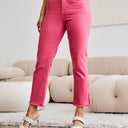 RFM Crop Dylan Tummy Control High Waist Raw Hem Jeans