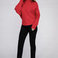 Viscose Dolman Sleeve Turtleneck Sweater Long Sleeve Blouse   