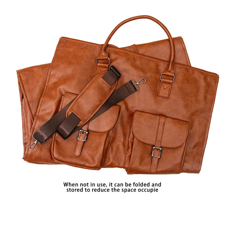 Rory, The Ultimate Duffle - Camel Faux Leather    