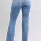 Judy Blue Raw Hem High Rise Bootcut Jeans Womens Jeans