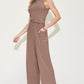 Basic Bae Full Size Ribbed Tank and Wide Leg Pants Set Womens Pant Set   