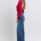 Judy Blue Raw Hem Mid Rise Jeans Womens Jeans