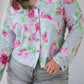 Thinking On It Open Back Floral Top Womens Tops   