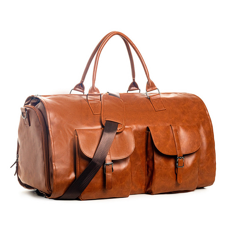 Rory, The Ultimate Duffle - Camel Faux Leather    