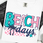 Beach Days Graphic Tee - Three Mad Hatters Mercantile 