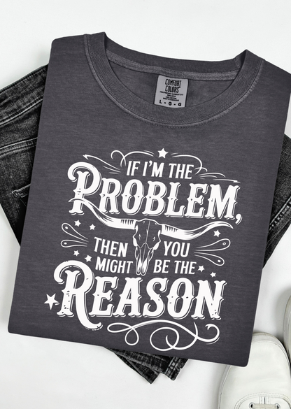 The Problem and the Reason Graphic Tee graphic tee Shirt Small Pepper