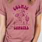 Cosmic Cowgirl Graphic Tee Womens Graphic T-shirt Heather Mauve S 