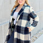 Double Take Plaid Button Up Lapel Collar Coat Womens Plaid Lapel Collar Coat