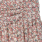 Shirred floral skirt Mini Skirt   