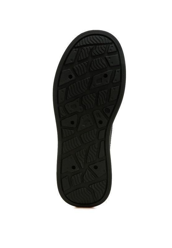 Jitter Bug Rhinestones Embellished Chunky Sneakers - Three Mad Hatters Mercantile 