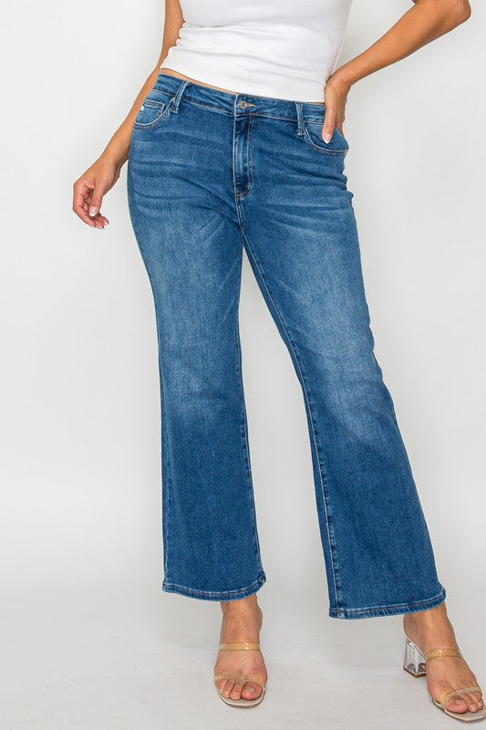 bytos Cat's Whiskers Mid Rise Ankle Jeans Womens Jeans