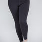 Plus Size V Waist Full Length Leggings Leggings   