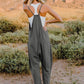 Double Take Full Size Sleeveless V-Neck Pocketed Jumpsuit Womens Overalls   