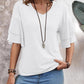 V-Neck Half Sleeve Blouse Womens Tops   