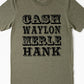 Retro Country Singer Graphic Tee  Heather Olive S 