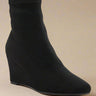 Yara Microfiber Wedge Sock Boots
