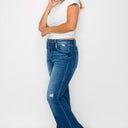 Bytos High Rise Bootcut Jeans with Pockets