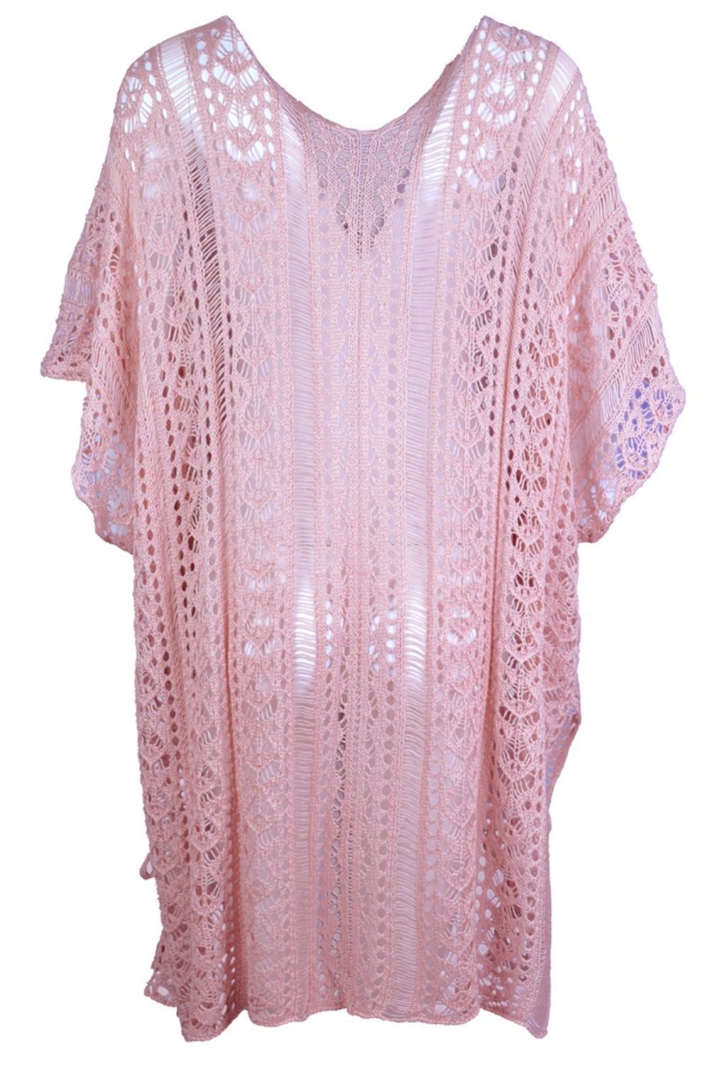 Cutout V-Neck Cover-Up with Tassel    